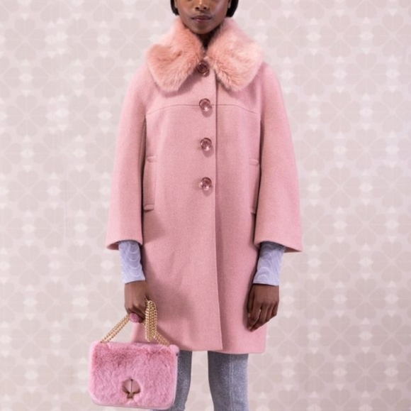 Kate Spade Metallic Tweed Coat
